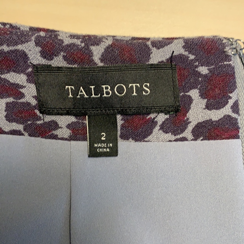 Talbots Leopard Print Pencil Skirt Sz 2 - Picture 6 of 10